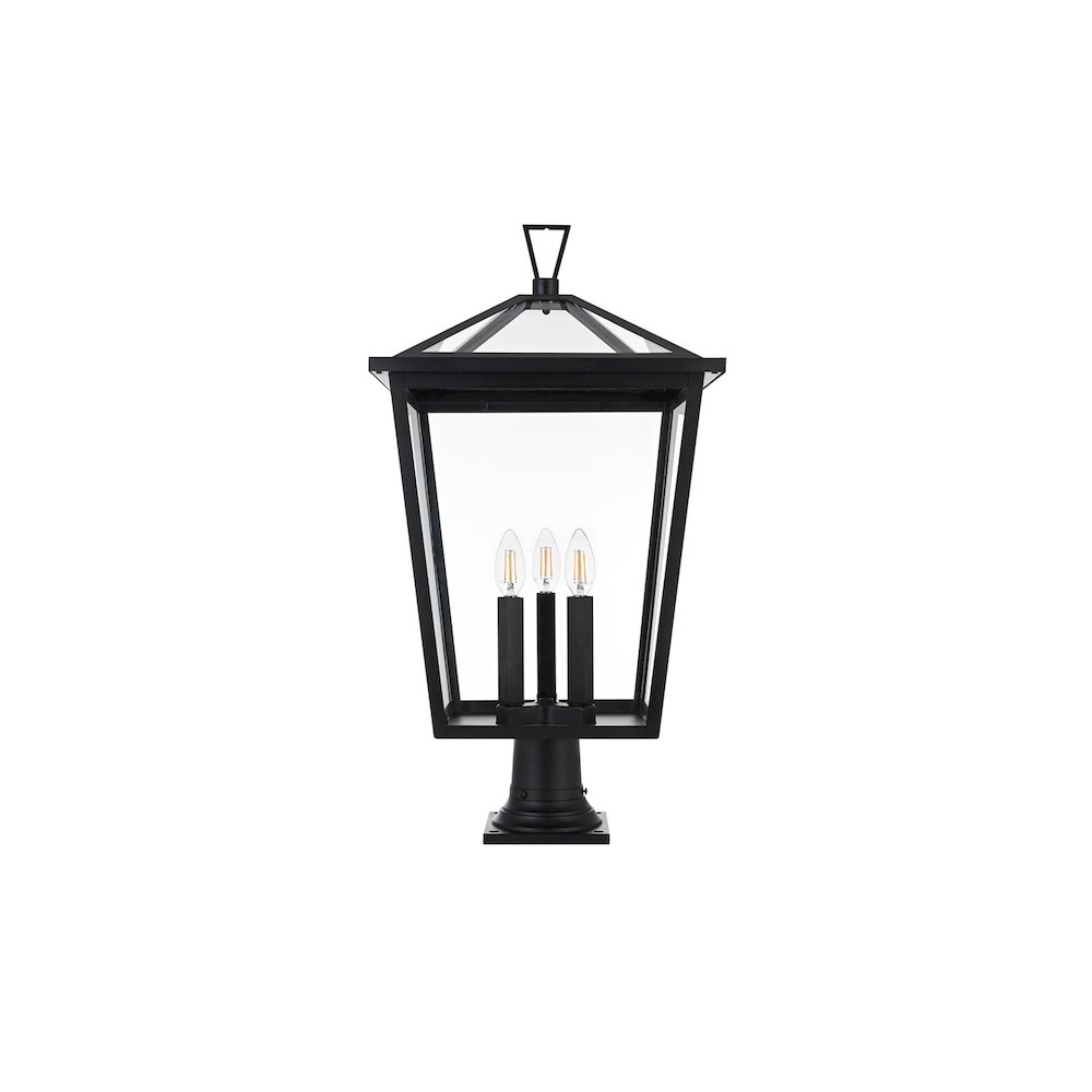 Oxford 7 inch Outdoor Pendant in Black. Picture 1