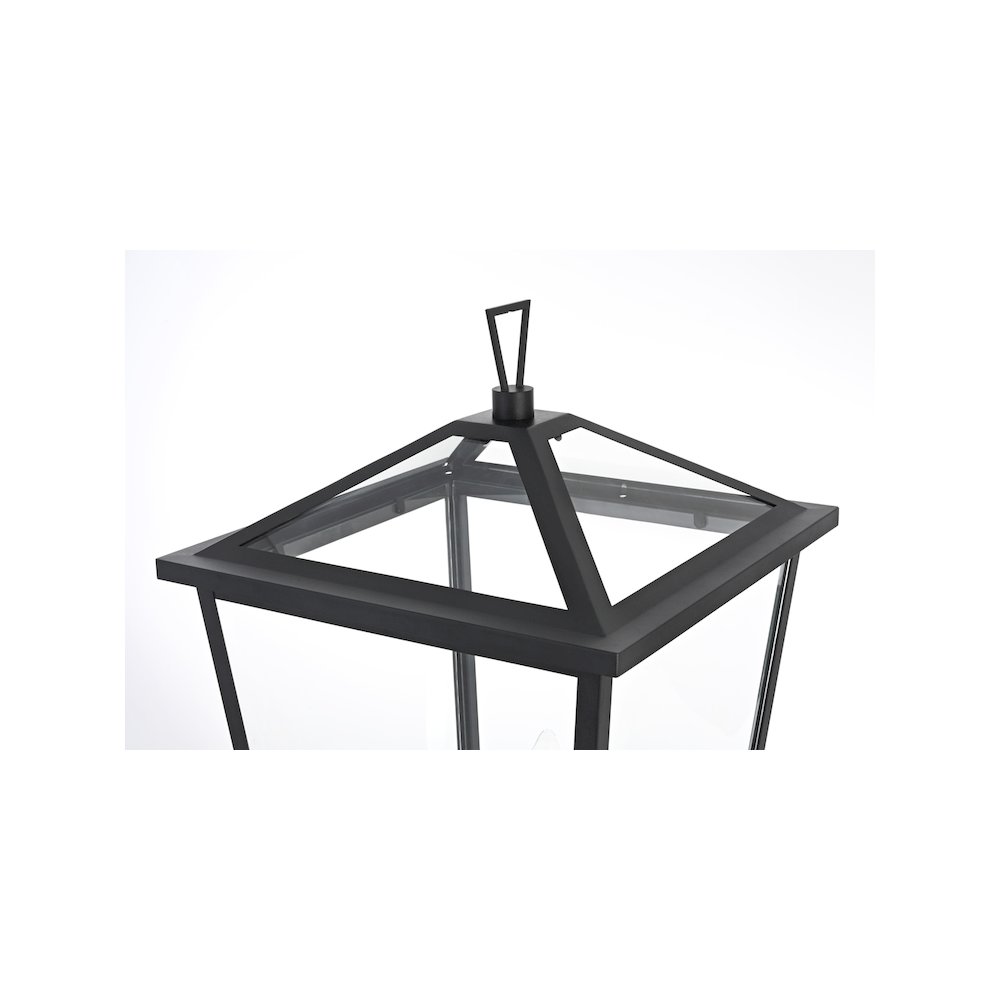 Oxford 7 inch Outdoor Pendant in Black. Picture 4