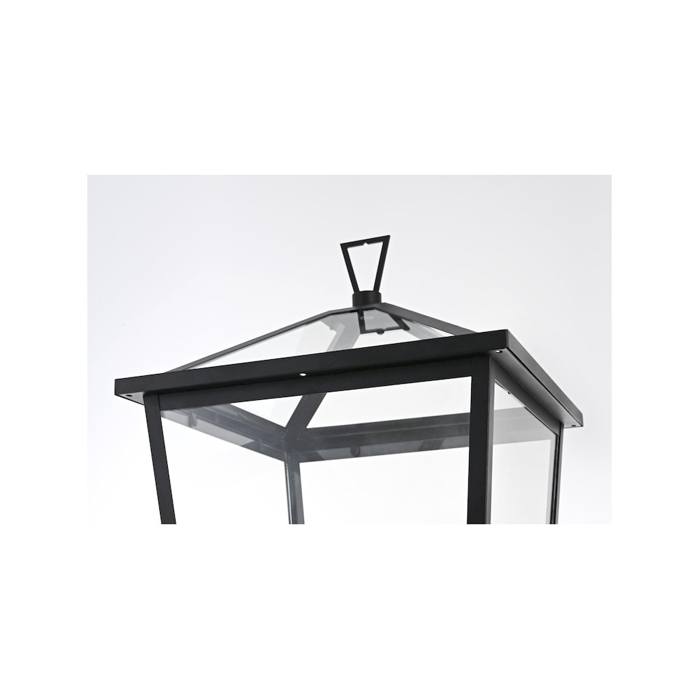 Oxford 7 inch Outdoor Pendant in Black. Picture 6