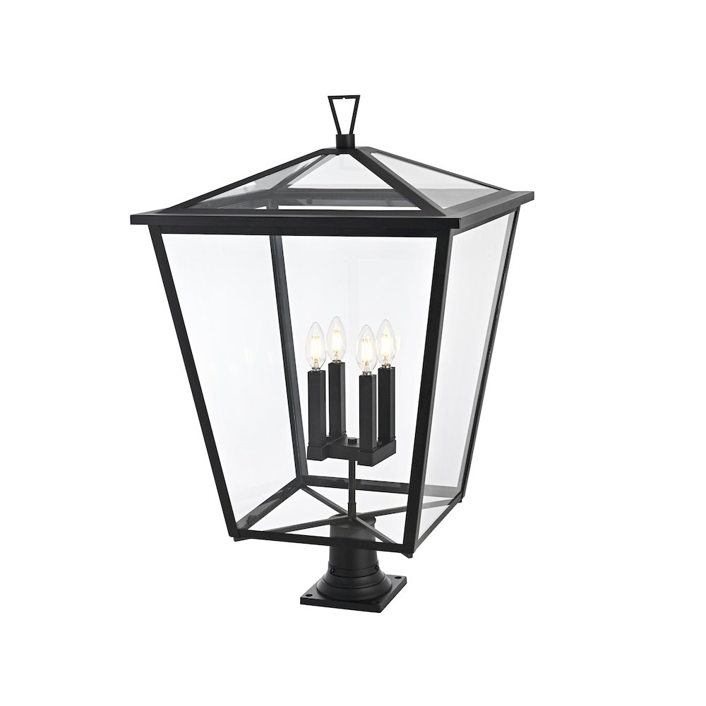 Oxford 7 inch Outdoor Pendant in Black. Picture 2