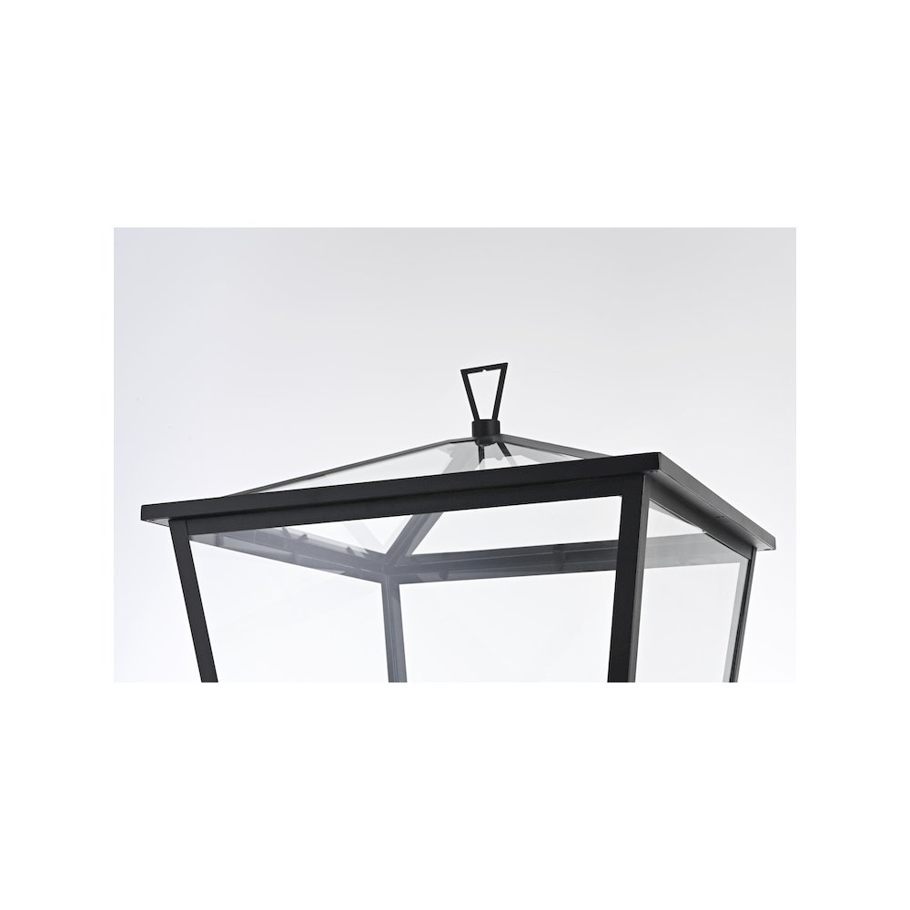 Oxford 7 inch Outdoor Pendant in Black. Picture 6