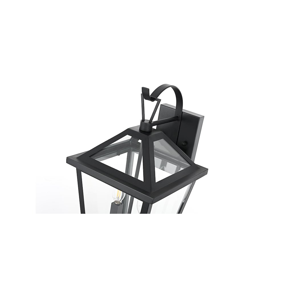 Frankford 7 inch Outdoor Pendant in Black. Picture 4