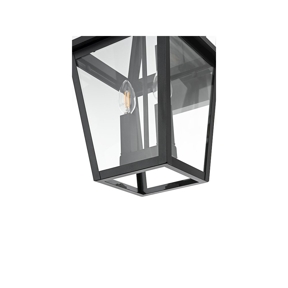 Frankford 7 inch Outdoor Pendant in Black. Picture 6