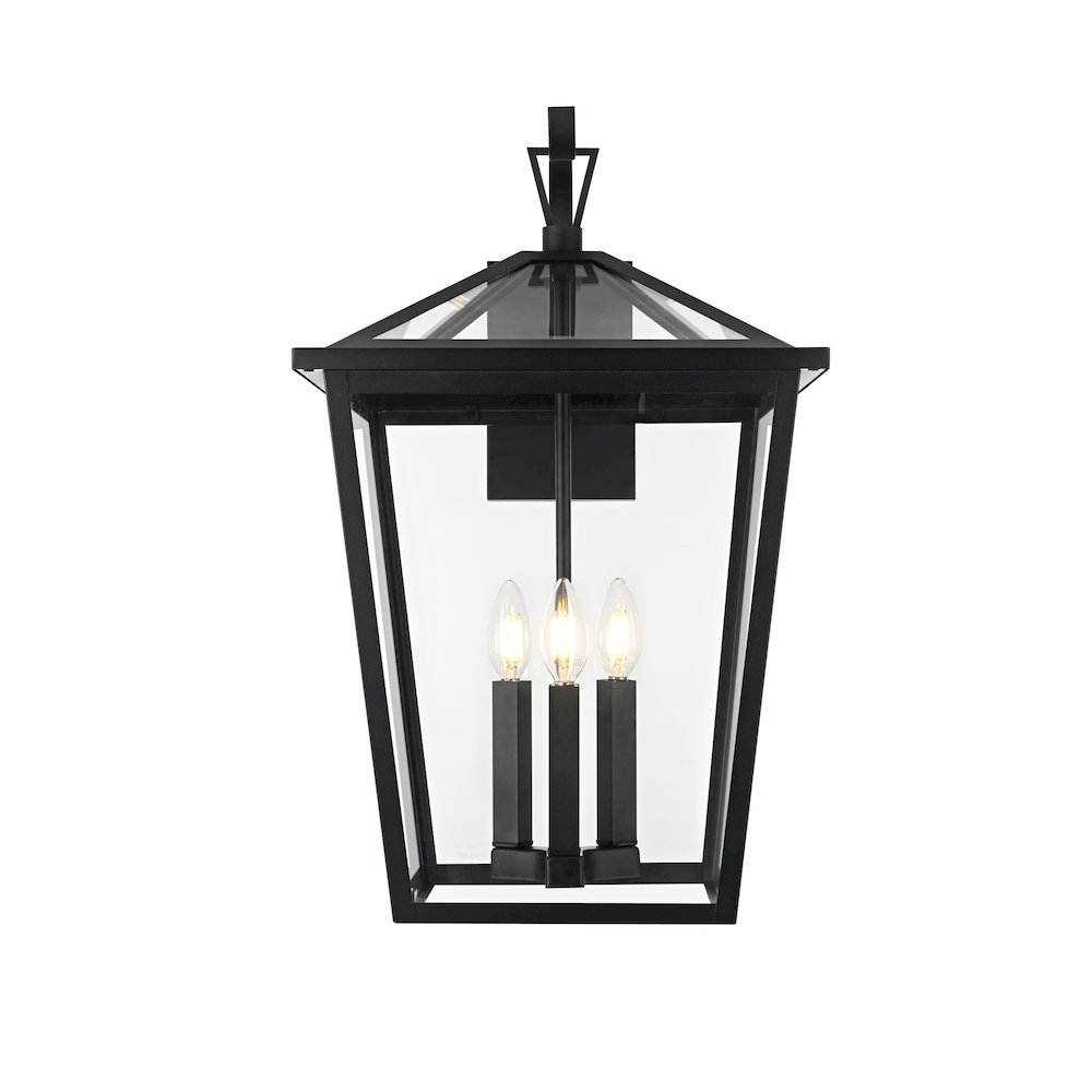 Oxford 7 inch Outdoor Pendant in Black. Picture 1