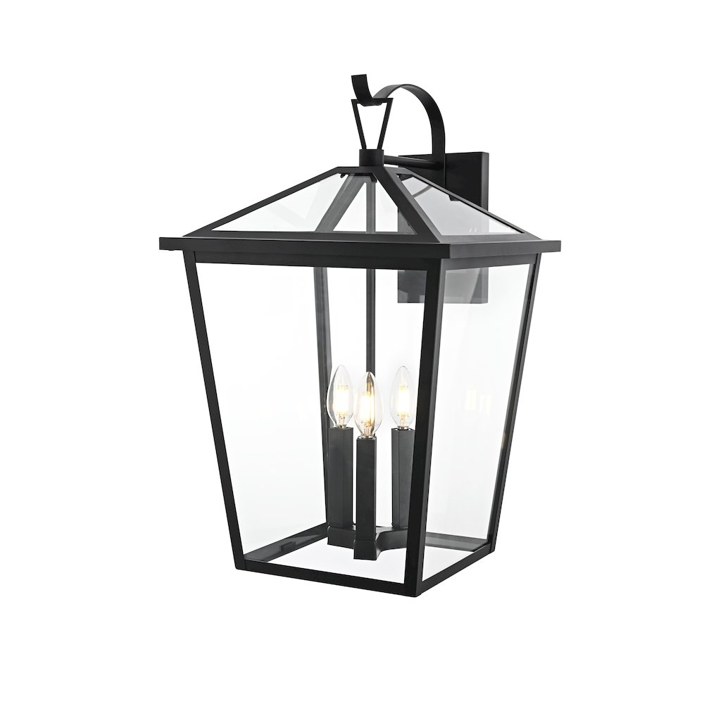 Oxford 7 inch Outdoor Pendant in Black. Picture 7