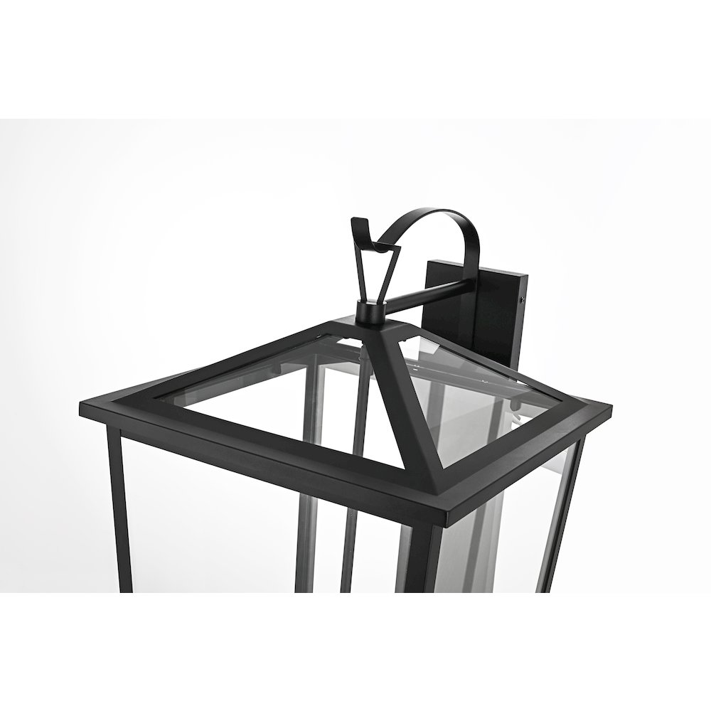 Frankford 16 Inch Outdoor Wall Sconce In Black. Picture 4