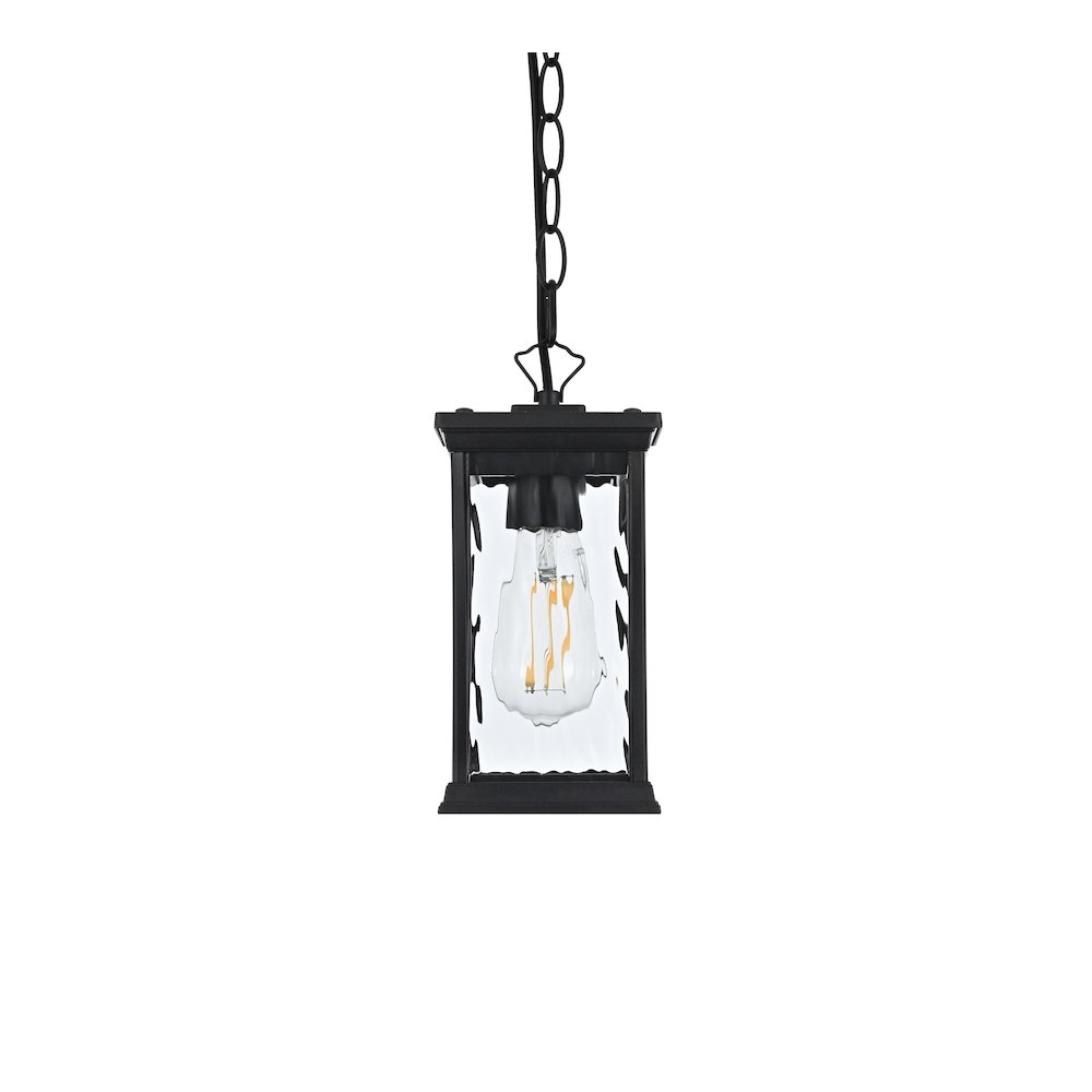 Mascher 7 inch Outdoor Pendant in Black. Picture 2