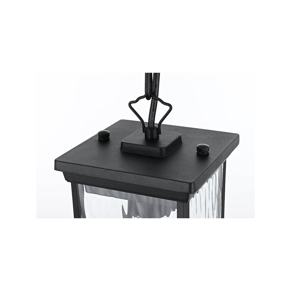 Mascher 7 inch Outdoor Pendant in Black. Picture 3