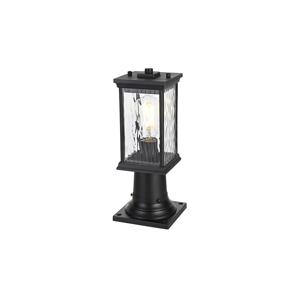 Mascher 7 inch Outdoor Pendant in Black. Picture 2