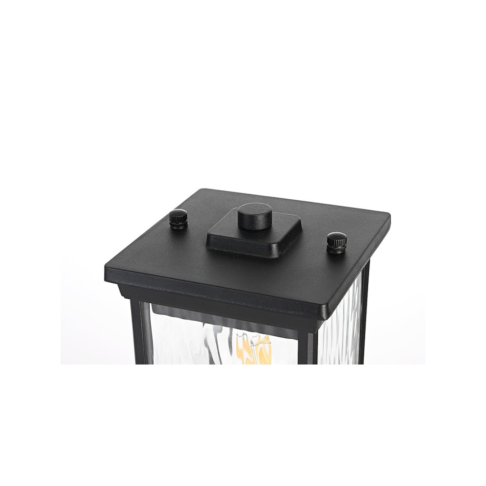 Mascher 7 inch Outdoor Pendant in Black. Picture 4