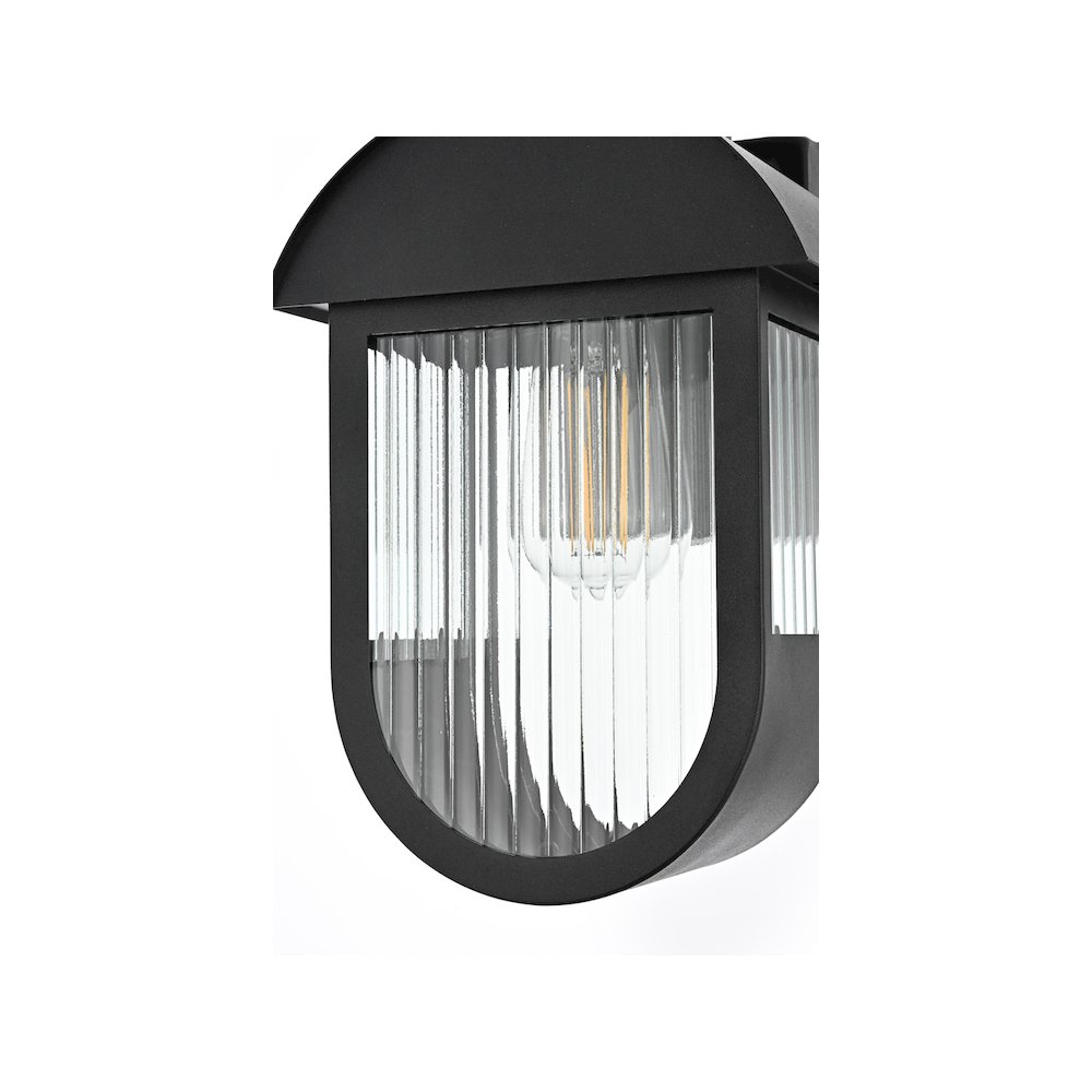 Albert 7 inch Outdoor Pendant in Black. Picture 5
