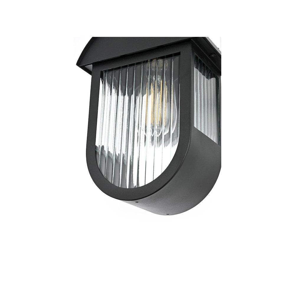 Albert 7 inch Outdoor Pendant in Black. Picture 6