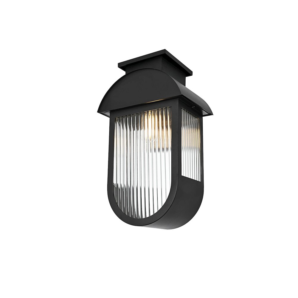 Albert 10 Inch Outdoor Wall Sconce In Black. Picture 3