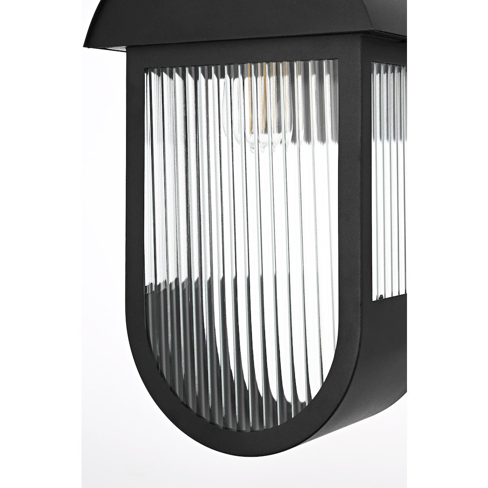 Albert 10 Inch Outdoor Wall Sconce In Black. Picture 5
