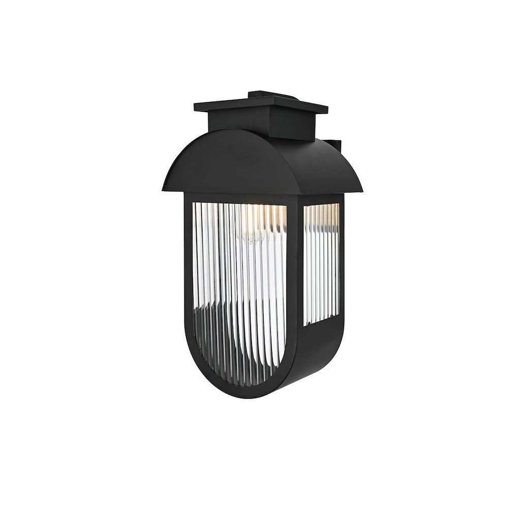 Albert 10 Inch Outdoor Wall Sconce In Black. Picture 7