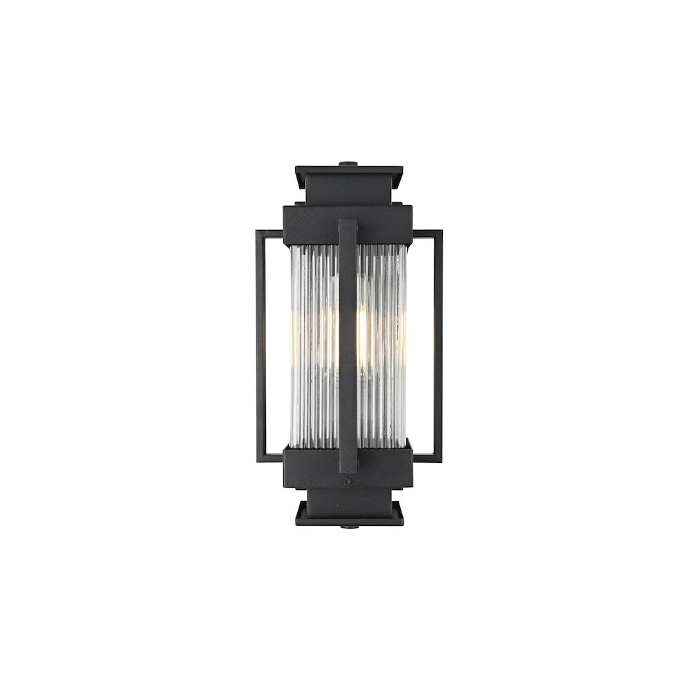 Harlan 7 inch Outdoor Pendant in Black. Picture 1