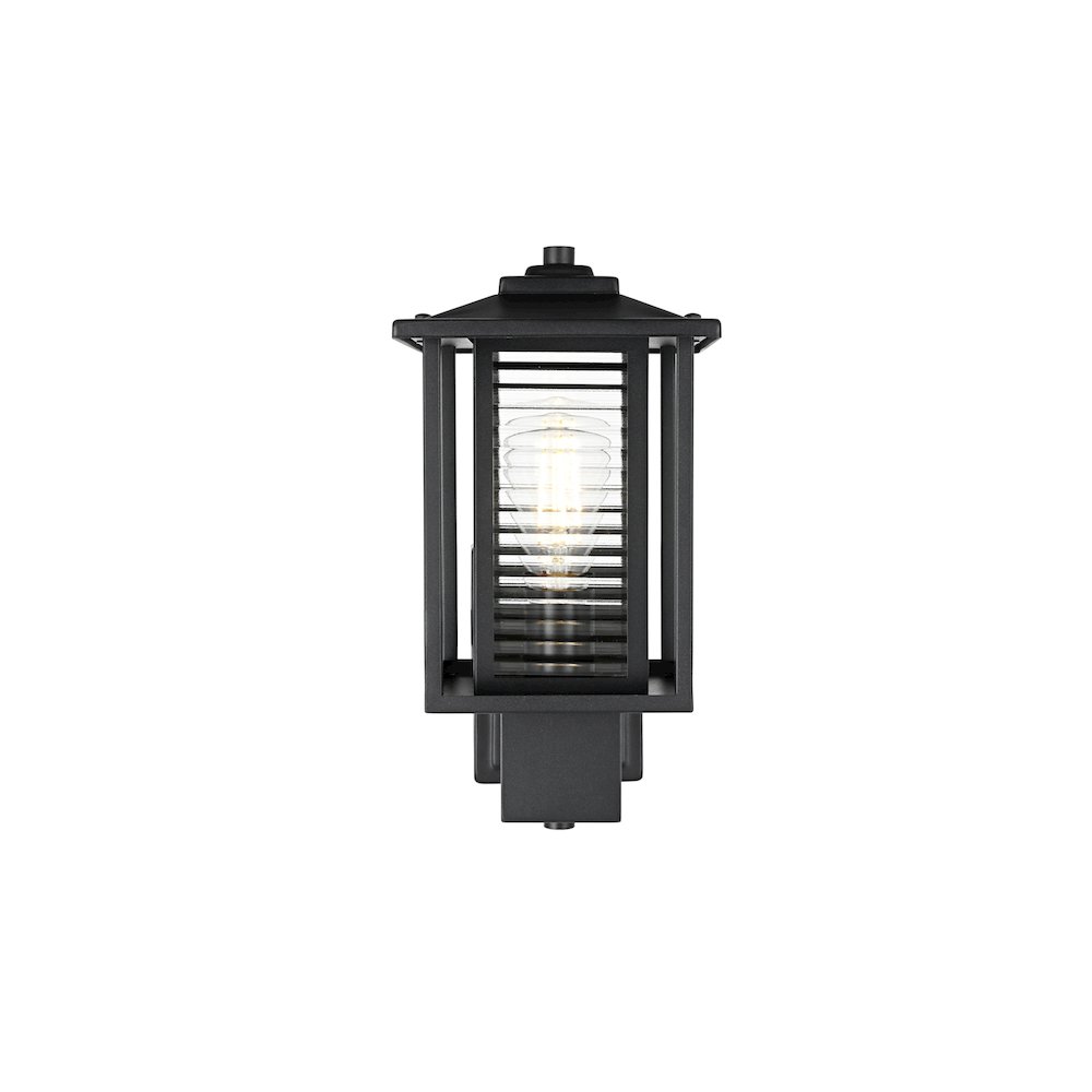 Bouvier 7 inch Outdoor Pendant in Black. Picture 1