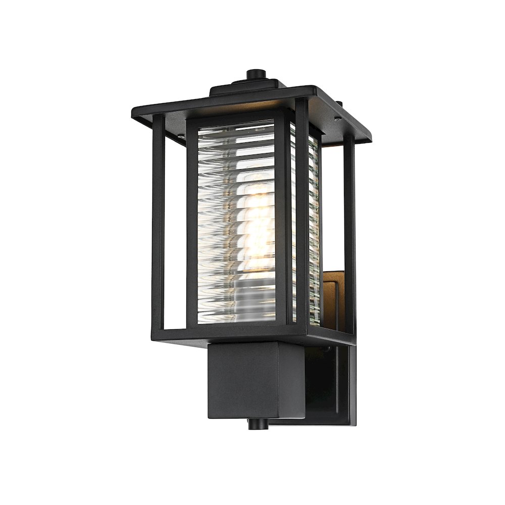 Bouvier 7 inch Outdoor Pendant in Black. Picture 3