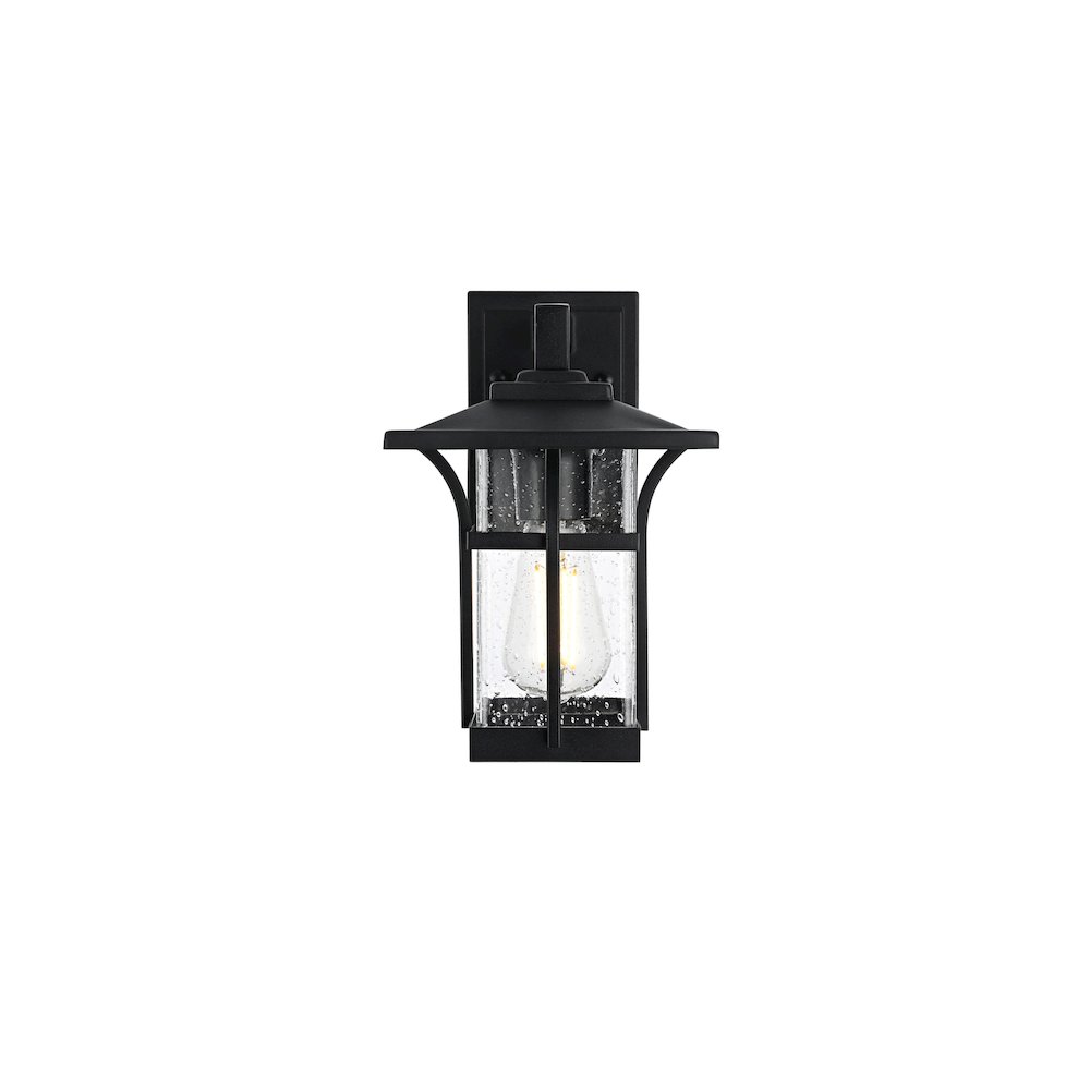 Woodstock 7 inch Outdoor Pendant in Black. Picture 1