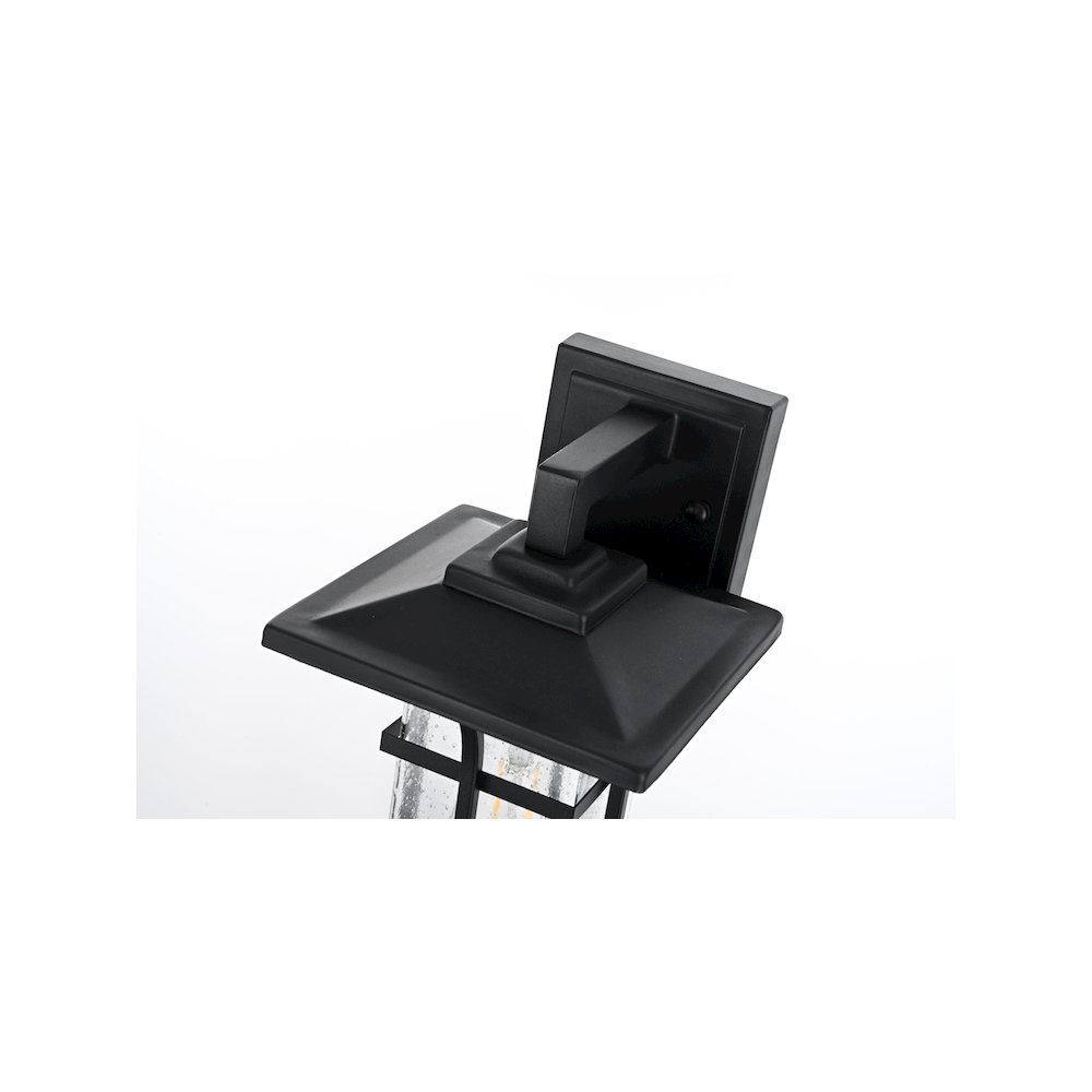 Woodstock 7 inch Outdoor Pendant in Black. Picture 4