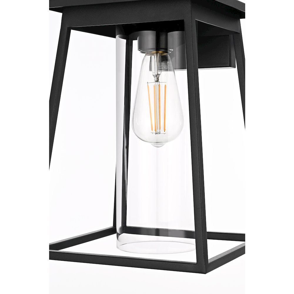 Lambert 8.5 Inch Outdoor Wall Sconce In Black. Picture 5