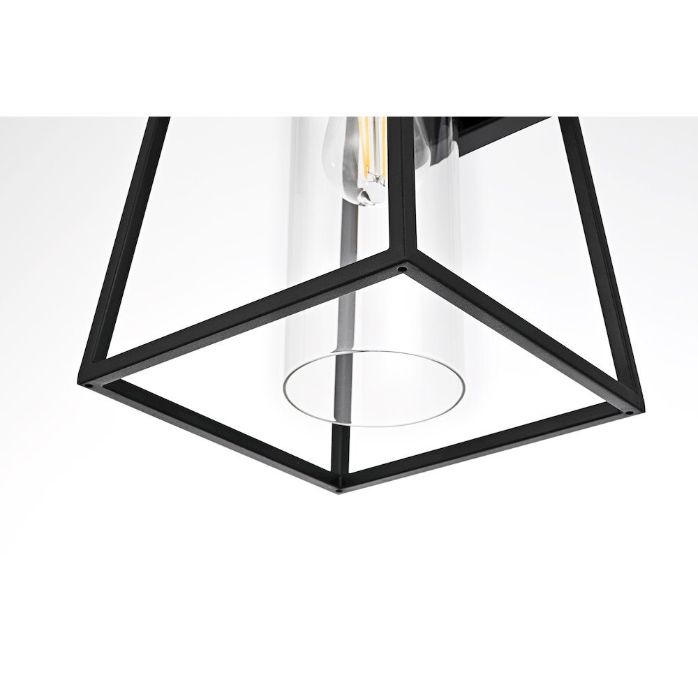 Lambert 8.5 Inch Outdoor Wall Sconce In Black. Picture 6