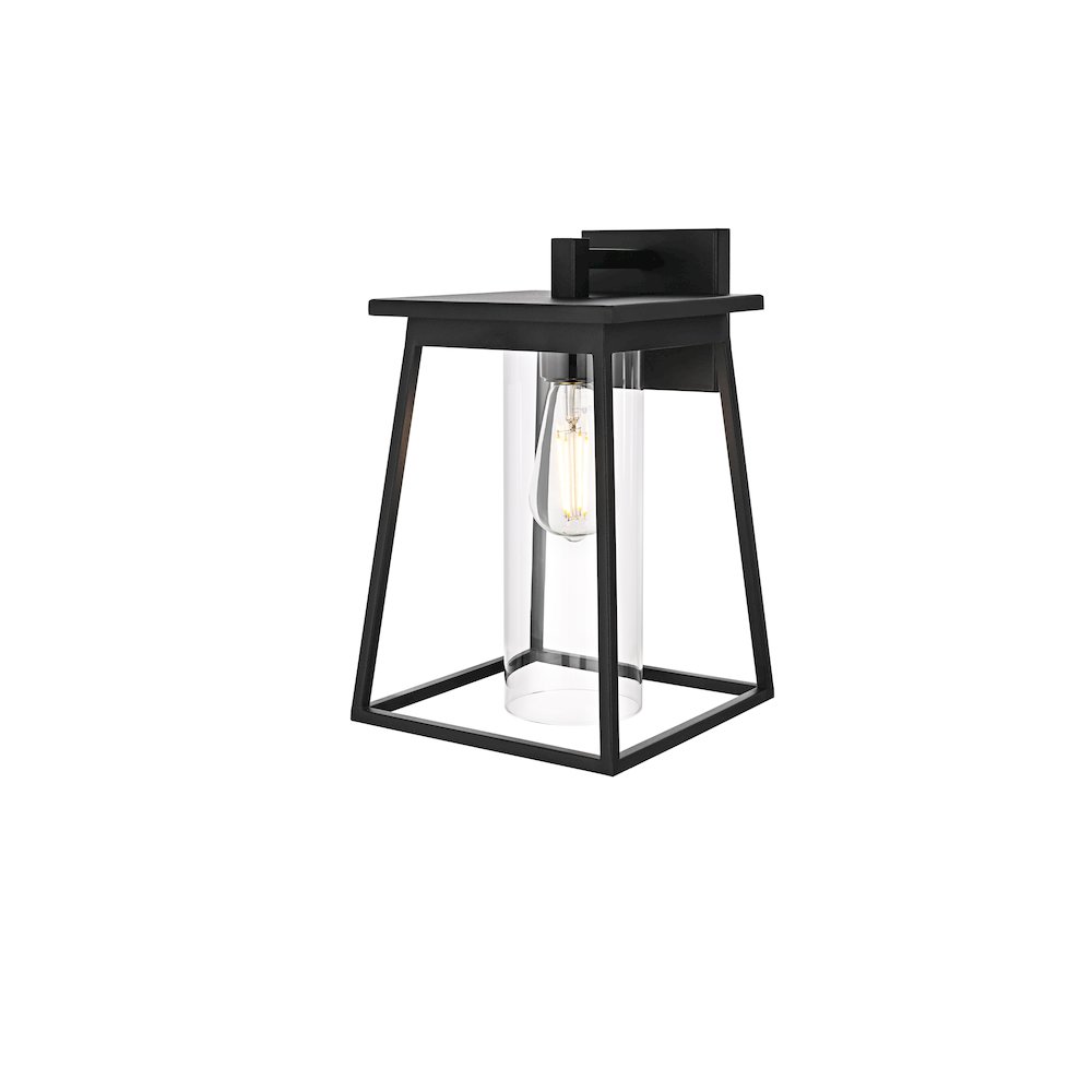 Lambert 8.5 Inch Outdoor Wall Sconce In Black. Picture 7