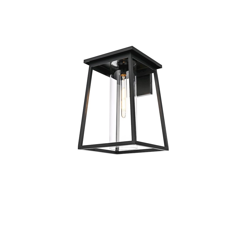 Lambert 11 Inch Outdoor Wall Sconce In Black. Picture 3