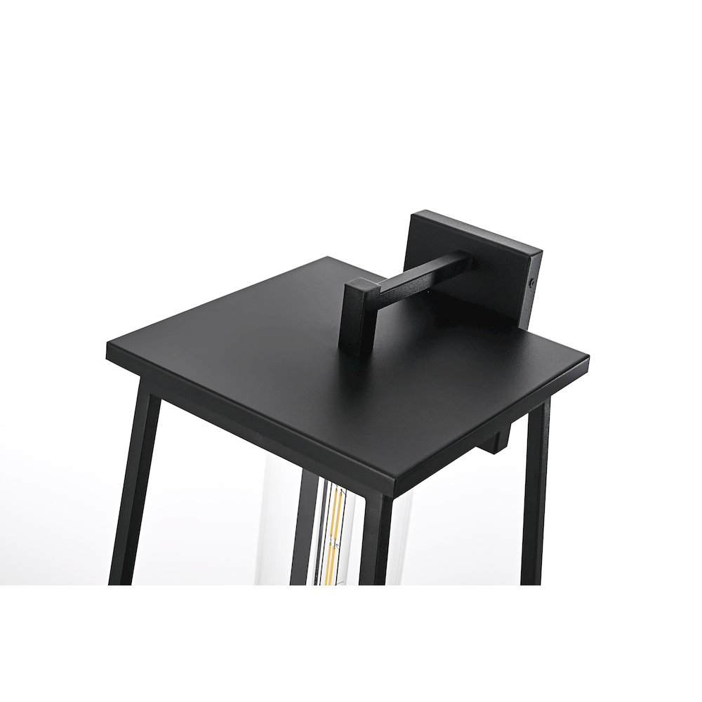 Lambert 11 Inch Outdoor Wall Sconce In Black. Picture 4