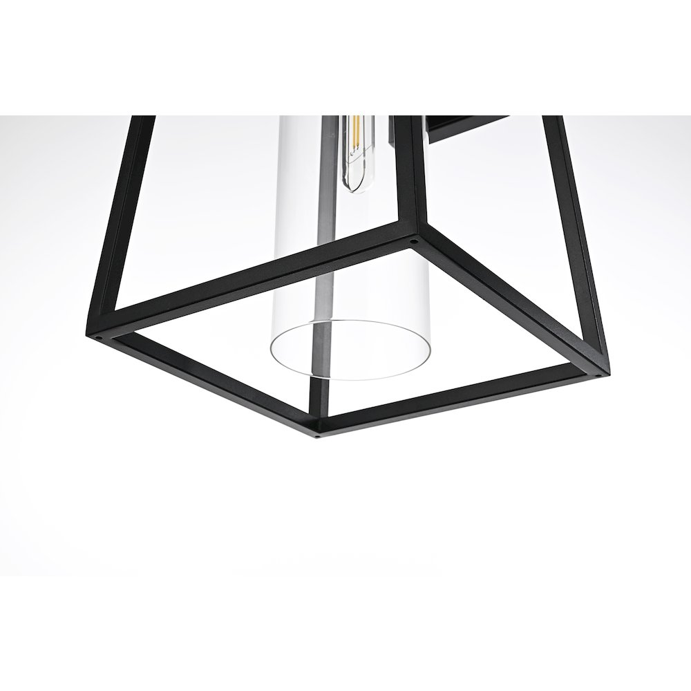 Lambert 11 Inch Outdoor Wall Sconce In Black. Picture 6