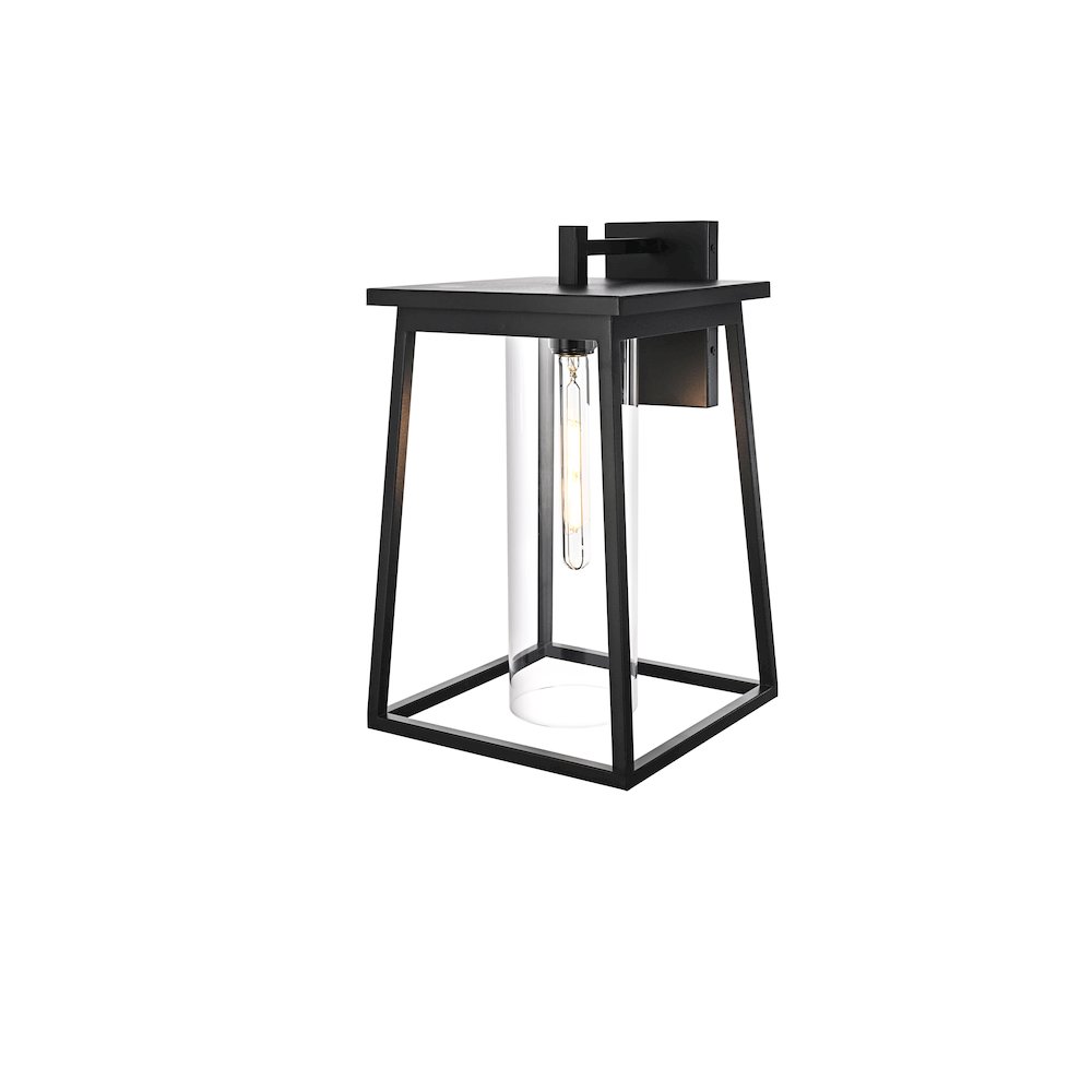 Lambert 11 Inch Outdoor Wall Sconce In Black. Picture 7