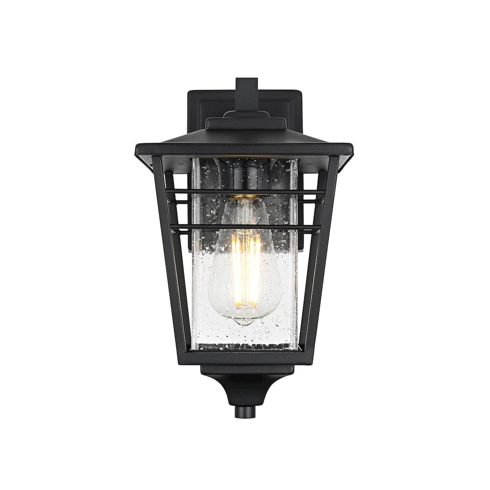 Croskey 7 inch Outdoor Pendant in Black. Picture 1