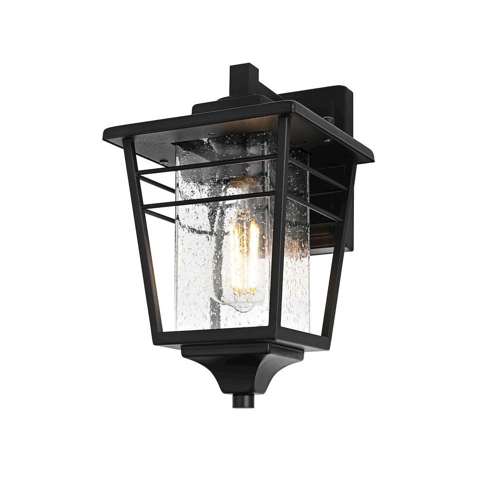 Croskey 7 inch Outdoor Pendant in Black. Picture 3