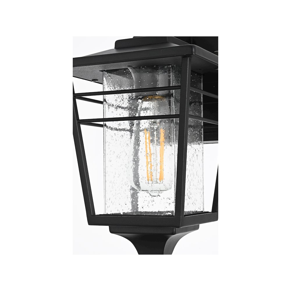 Croskey 7 inch Outdoor Pendant in Black. Picture 5