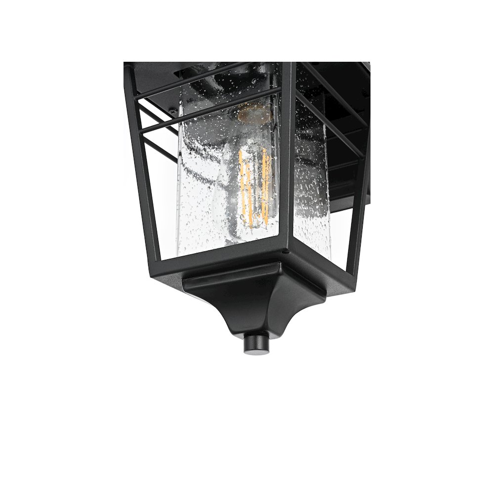 Croskey 7 inch Outdoor Pendant in Black. Picture 6