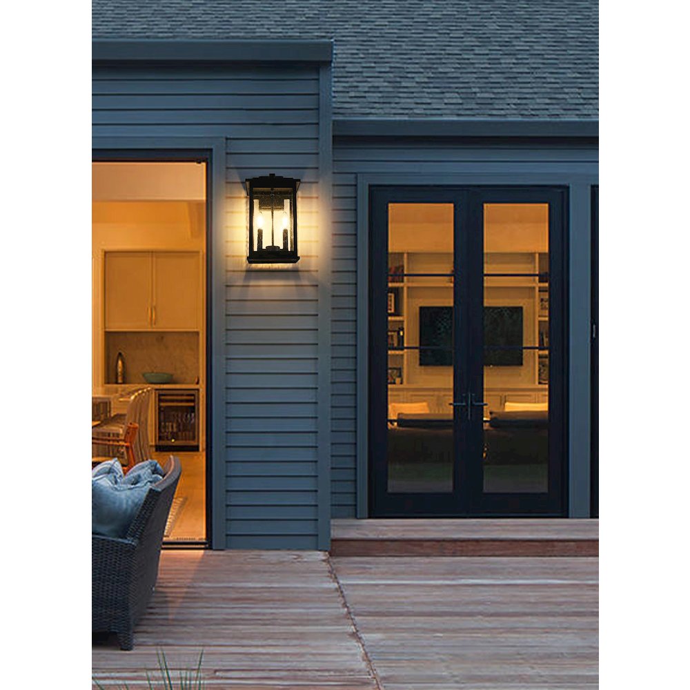 Ringgold 8.5 Inch Outdoor Wall Sconce In Black. Picture 2