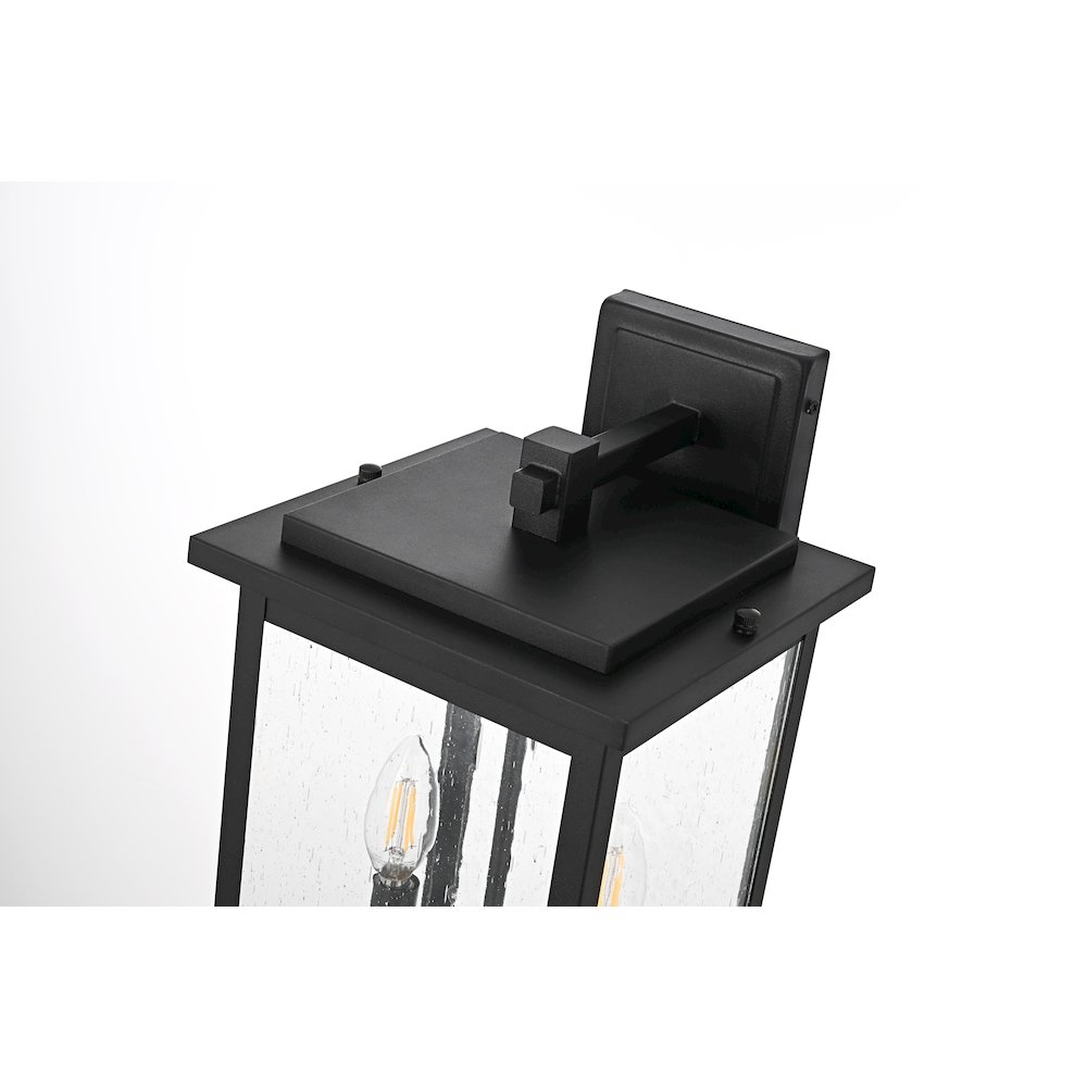Ringgold 8.5 Inch Outdoor Wall Sconce In Black. Picture 4