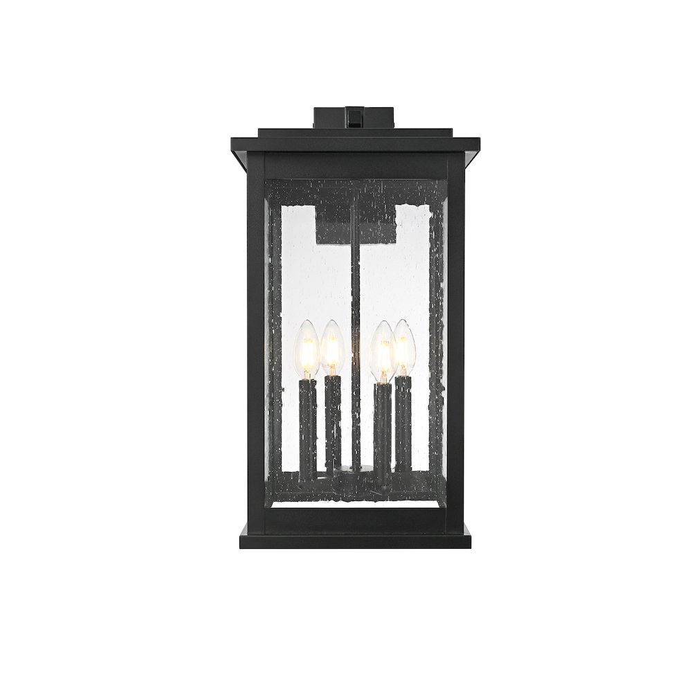 Ringgold 11 Inch Outdoor Wall Sconce In Black. Picture 1