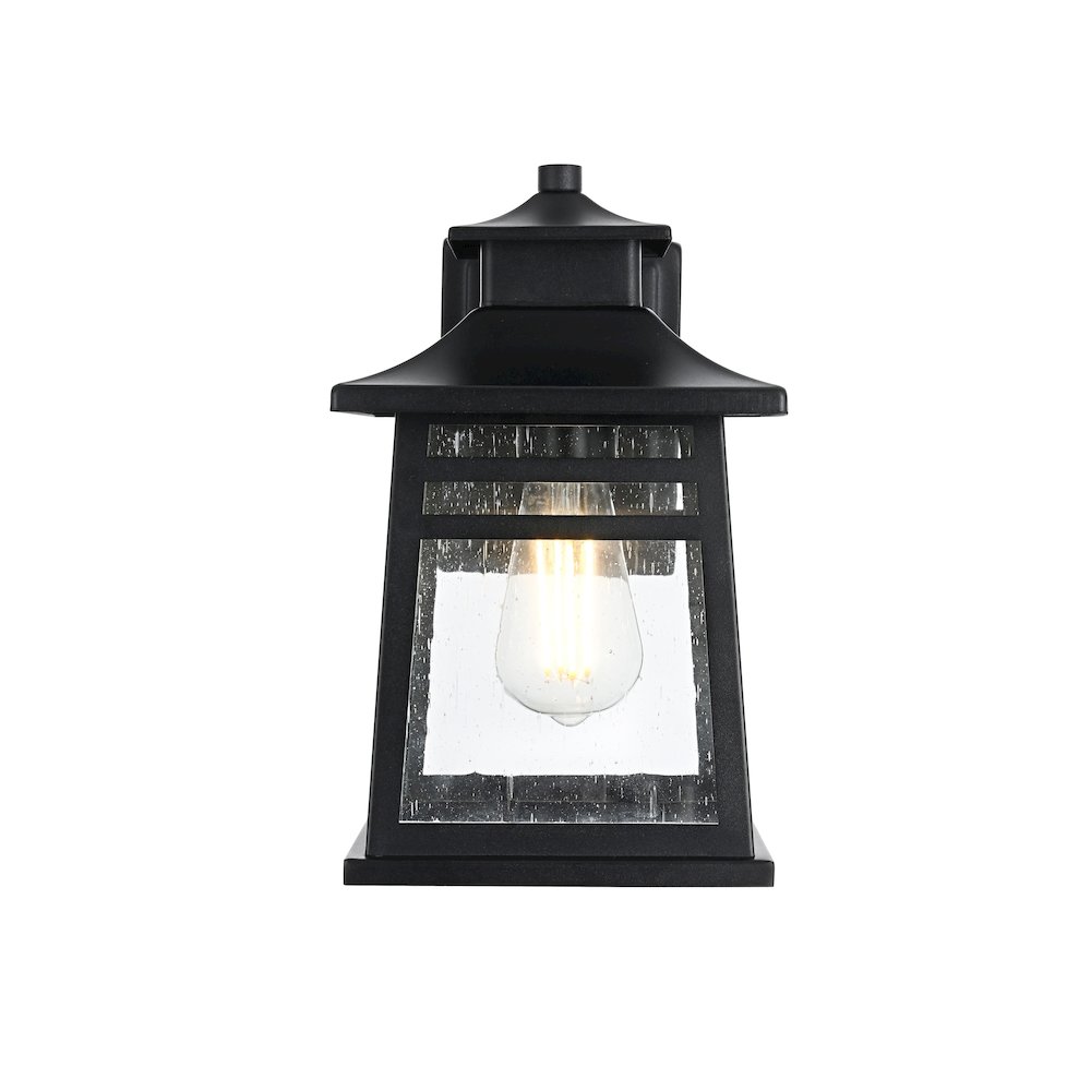 Bambrey 7 inch Outdoor Pendant in Black. Picture 1