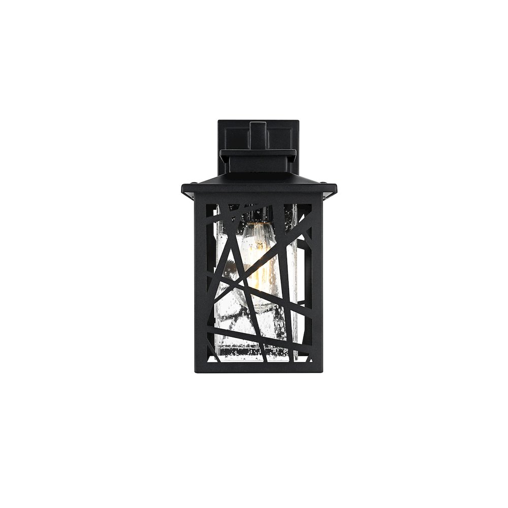 Clifford 7 inch Outdoor Pendant in Black. Picture 1