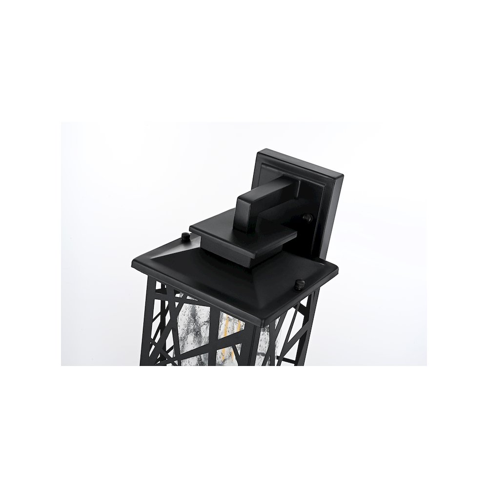 Clifford 7 inch Outdoor Pendant in Black. Picture 4