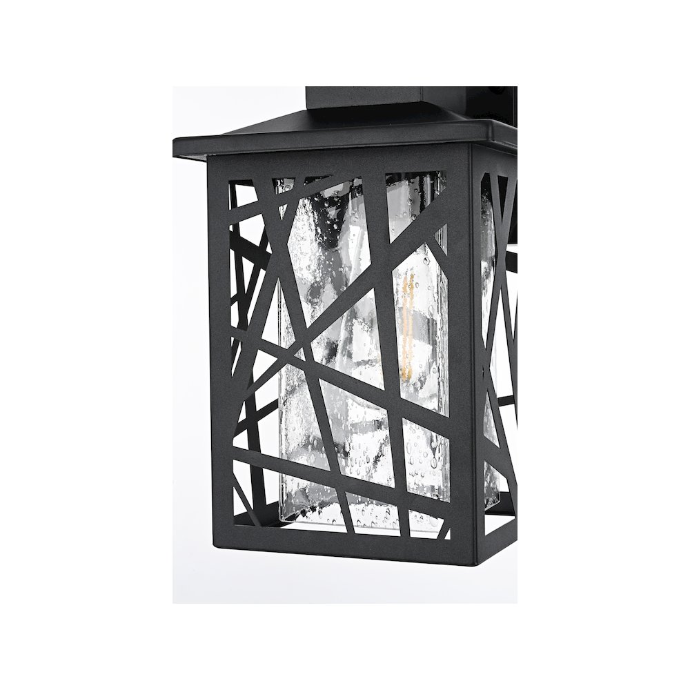 Clifford 7 inch Outdoor Pendant in Black. Picture 5
