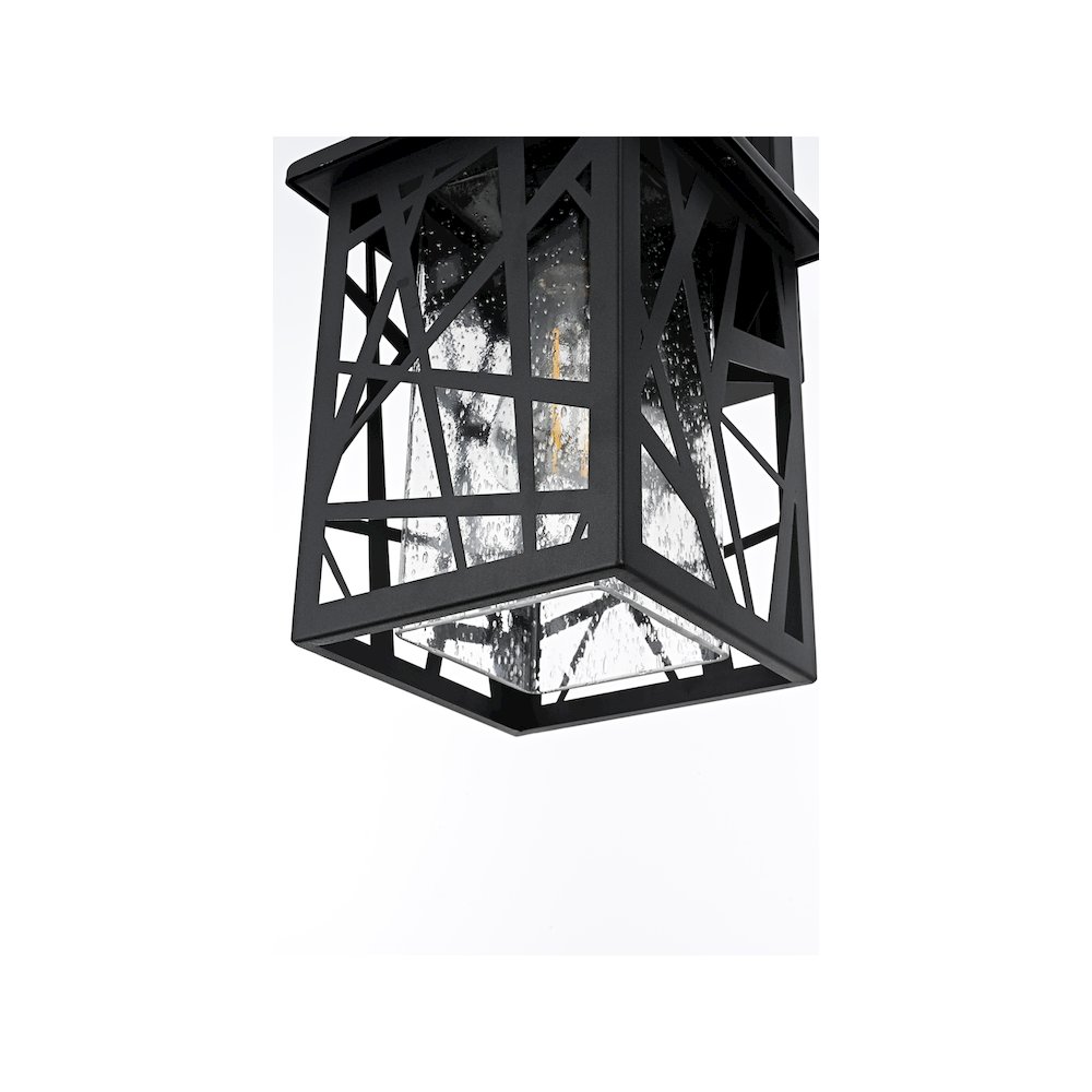 Clifford 7 inch Outdoor Pendant in Black. Picture 6