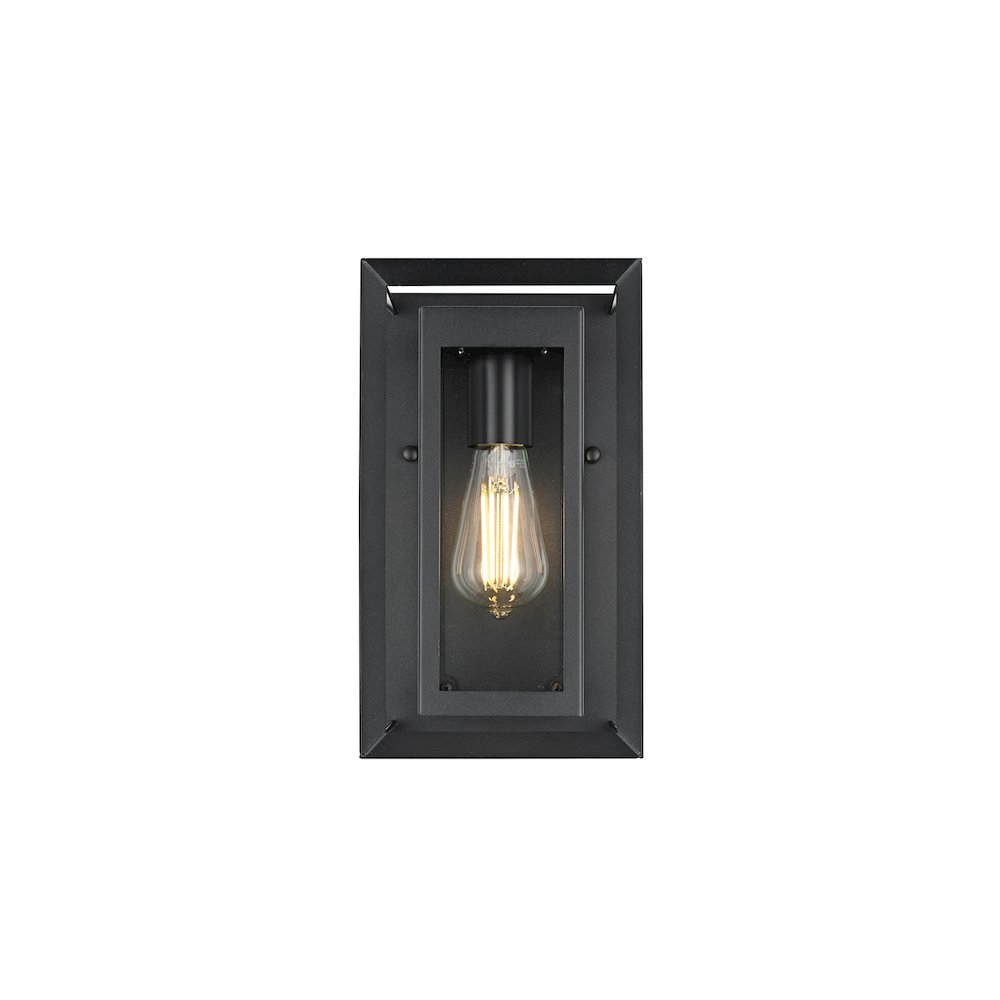 Etting 7 inch Outdoor Pendant in Black. Picture 1