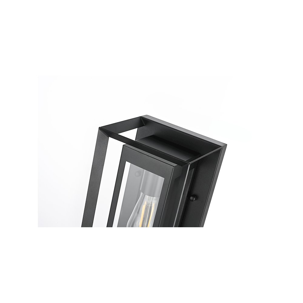Etting 7 inch Outdoor Pendant in Black. Picture 4