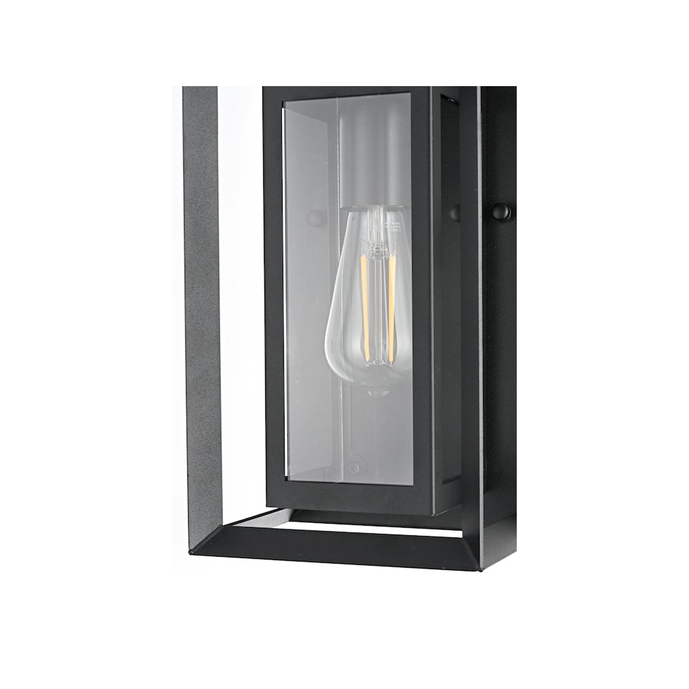 Etting 7 inch Outdoor Pendant in Black. Picture 5