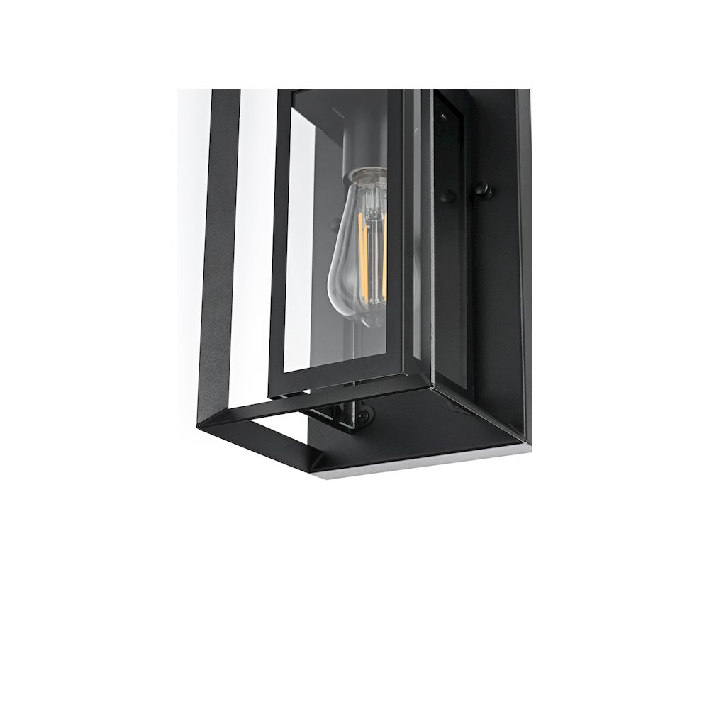 Etting 7 inch Outdoor Pendant in Black. Picture 6