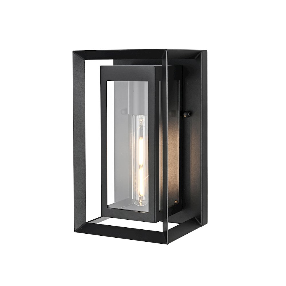 Etting 7 inch Outdoor Pendant in Black. Picture 7