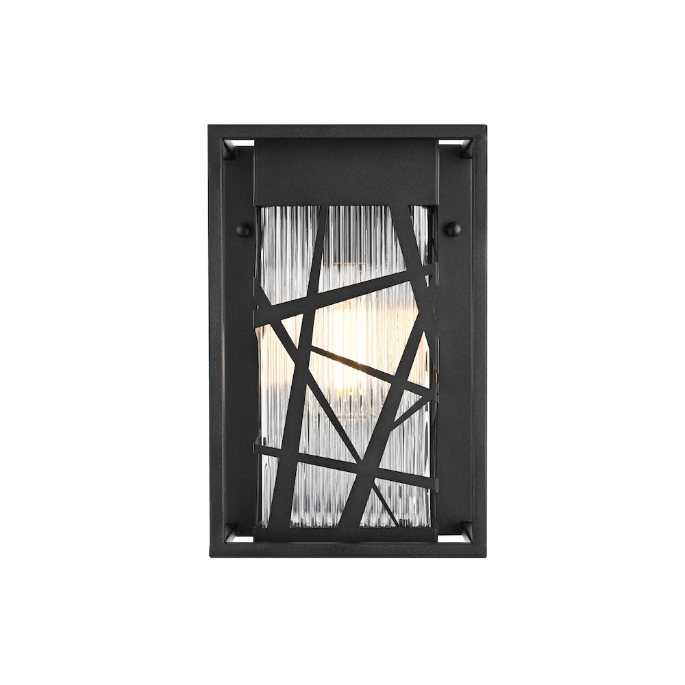Eyre 7 inch Outdoor Pendant in Black. Picture 1