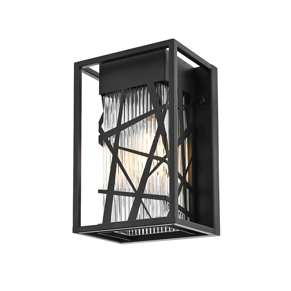 Eyre 7 inch Outdoor Pendant in Black. Picture 3